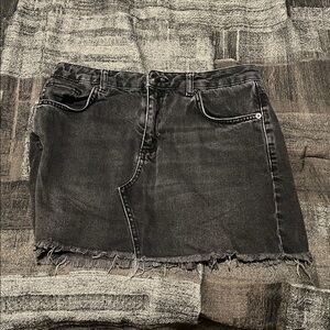 BDG Black Denim Skirt